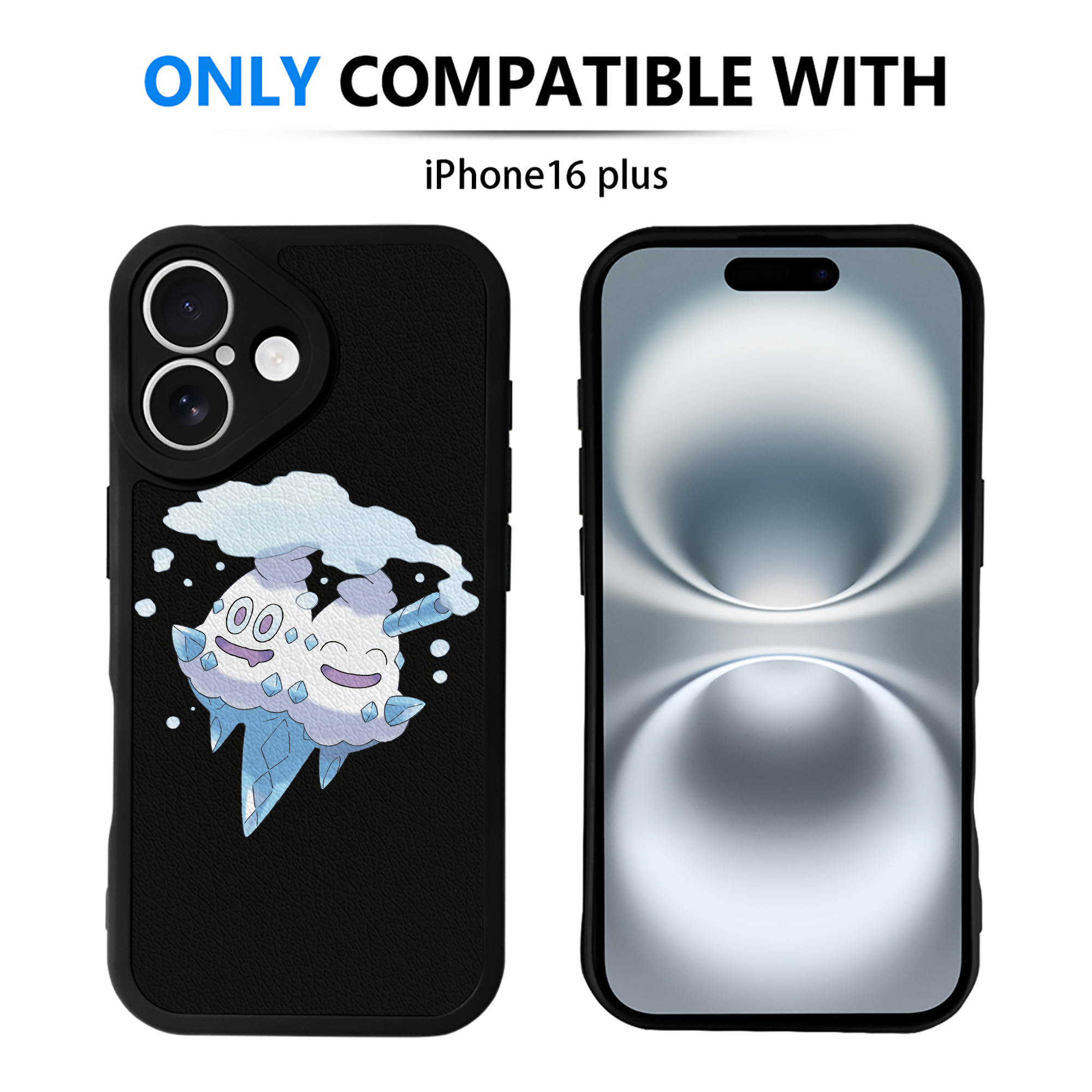 （画像用） ポケットモンスター Pokémon 【iPhone 16シリーズ対応】シリコンスマホケース（レザー調） 材質：シリコン